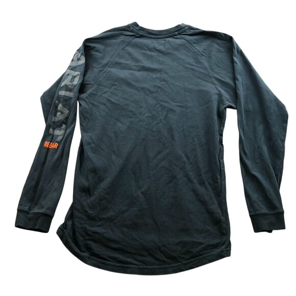 Ariat Mens T-Shirt Small Long Sleeve Pullover Graphic Tee Casual Classic Rebar - Picture 2 of 10